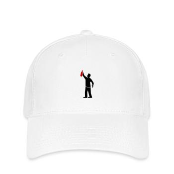 Boire de la bière de fête - Casquette Flexfit - blanc - Devant