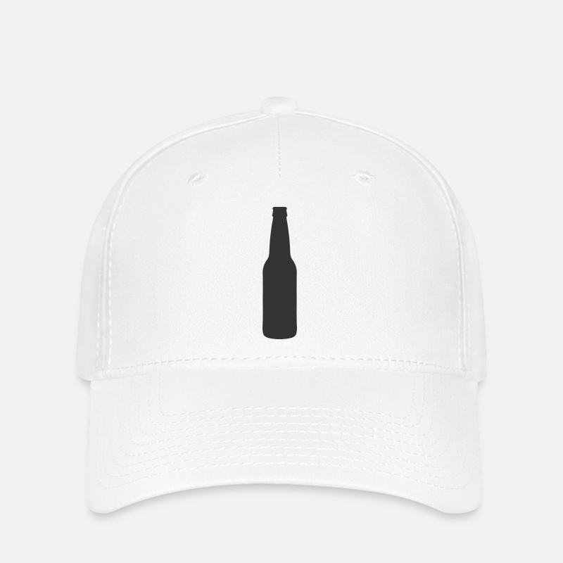 Bierflasche - Flexfit Cap - Weiß