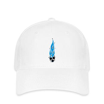 flammen - Flexfit Cap - Weiß - Vorne