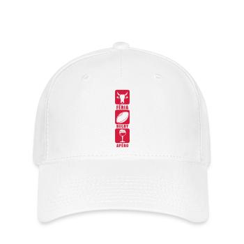 feria taureau rugby apero biere 0 - Casquette Flexfit - blanc - Devant