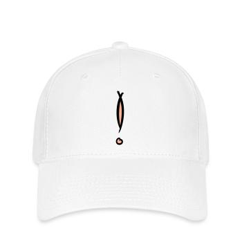 Dekoratives Ausrufezeichen. Handgezeichnet. - Flexfit Cap - Weiß - Vorne