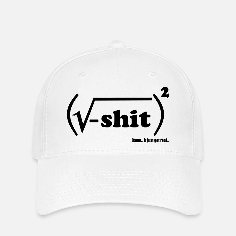 Shit is real - Flexfit Cap - white