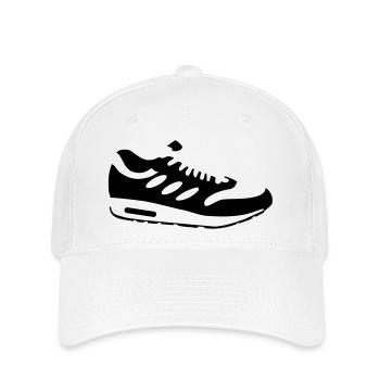 schuh__f1 - Flexfit Cap - Weiß - Vorne