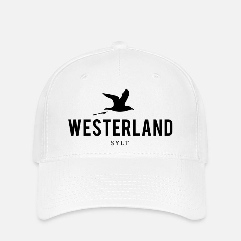 Möwe Westerland Sylt - Flexfit Cap - Weiß