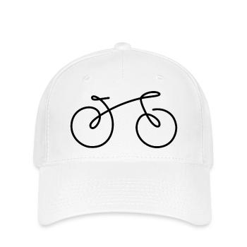 Fahrrad Linie - Flexfit Cap - Weiß - Vorne