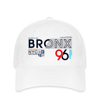 Design streetwear urbain du Bronx - Casquette Flexfit - blanc - Devant