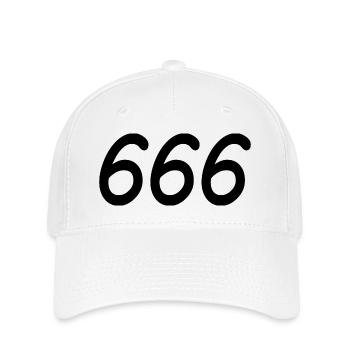 666 - Flexfit Cap - Weiß - Vorne