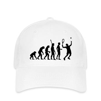 evolution_tennis_b_1c - Flexfit Cap - Weiß - Vorne