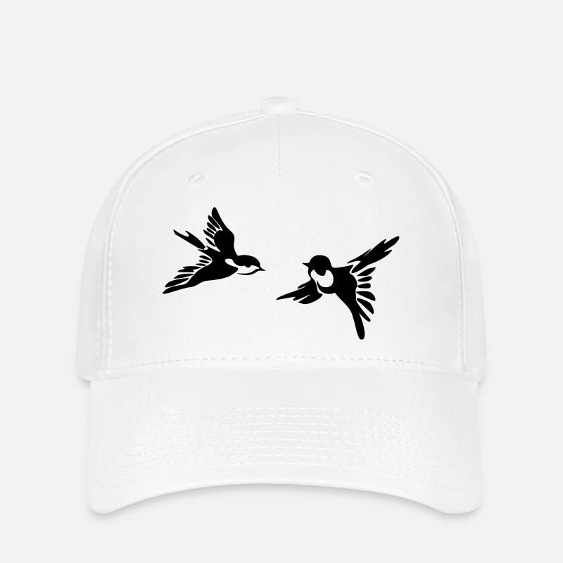 Vögel - Flexfit Cap - Weiß