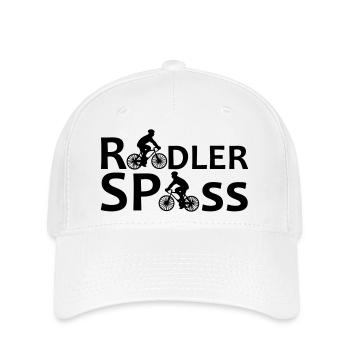 Radler Spaß Fahrrad Radfahrer Rad Fun Geschenk - Flexfit Cap - Weiß - Vorne