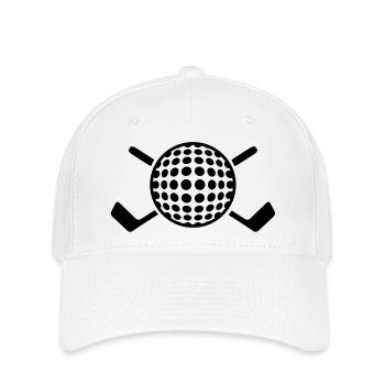 golf_f1 - Flexfit Cap - Weiß - Vorne