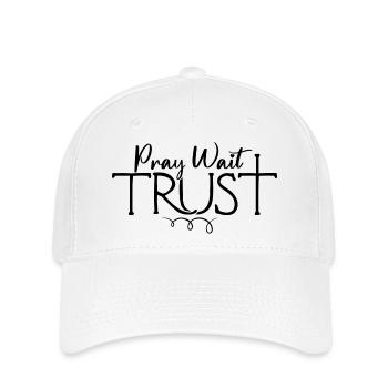 Priez Attendez Confiance - Casquette Flexfit - blanc - Devant