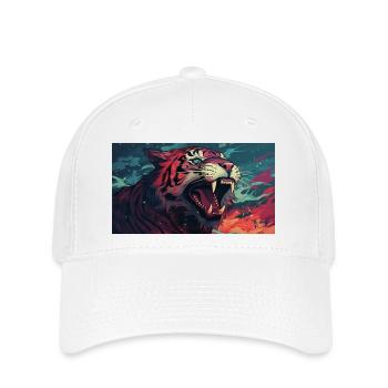 roaring tiger - Flexfit Cap - Weiß - Vorne
