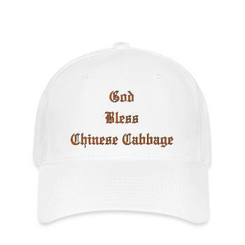 Dieu bénisChou chinois - Casquette Flexfit - blanc - Devant