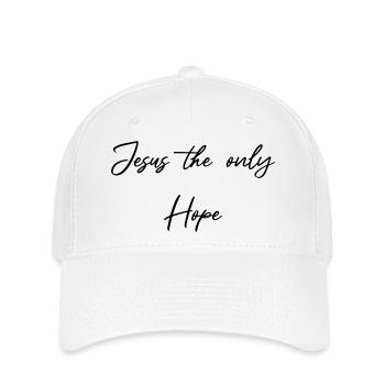 Jesus die einzige Hoffnung - Flexfit Cap - Weiß - Vorne