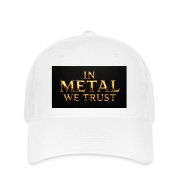 En métal, on a confiance - Casquette Flexfit - blanc - Devant