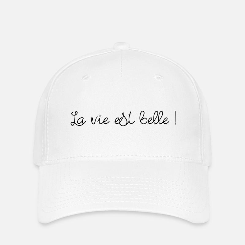Das Leben ist gut! - Flexfit Cap - Weiß
