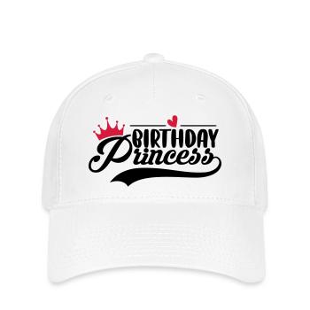 Birthday Queen 12 Joyeux anniversaire - Casquette Flexfit - blanc - Devant
