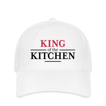 King of the Kitchen - Flexfit Cap - white - Front