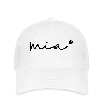 Name Mia - Flexfit Cap - white - Front