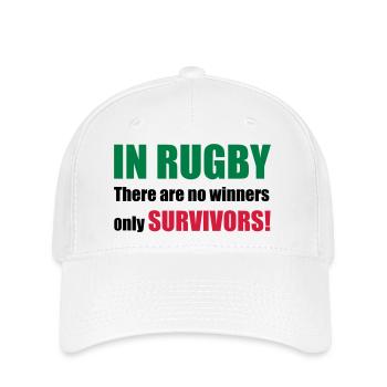 rugby - Flexfit Cap - white - Front