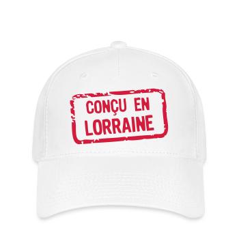 designed label lorraine - Flexfit Cap - white - Front