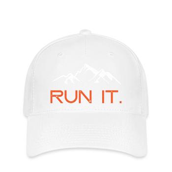 Führe es aus. - Flexfit Cap - Weiß - Vorne