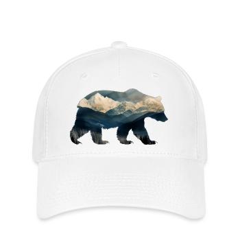 Mountain bear - Flexfit Cap - white - Front