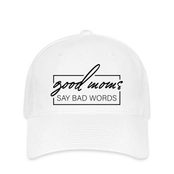 Les bonnes mamans disent de gros mots - Casquette Flexfit - blanc - Devant