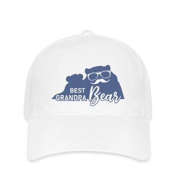 Best grandpa bear - Flexfit Cap - white - Front