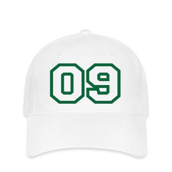 Nummer 9 Green Sport - Flexfit Cap - Weiß - Vorne