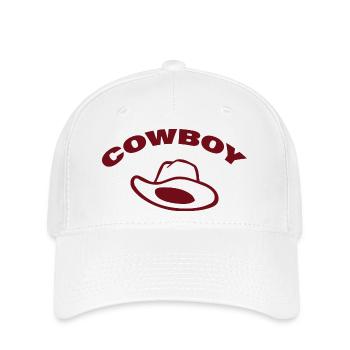 COW-BOY - Casquette Flexfit - blanc - Devant