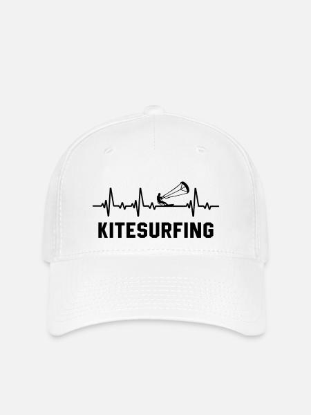 Kitesurfing - Flexfit Cap - Weiß