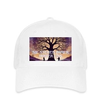 Wir sind Nie alleine - Flexfit Cap - Weiß - Vorne