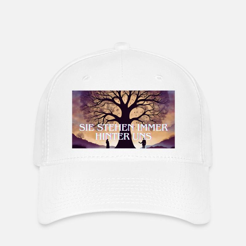 Wir sind Nie alleine - Flexfit Cap - Weiß