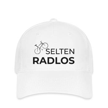 selten radlos radfahren shirt geschenk fahrrad - Flexfit Cap - Weiß - Vorne