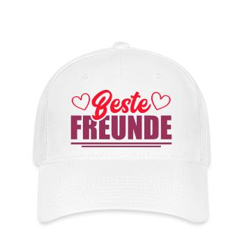 Meilleurs ami - Casquette Flexfit - blanc - Devant