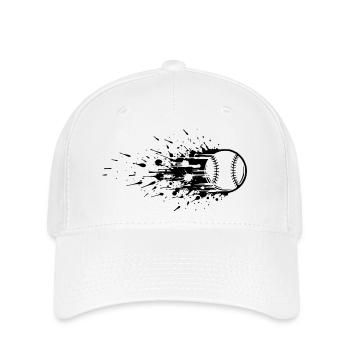 Energisch Baseballspieler Baseball - Flexfit Cap - Weiß - Vorne