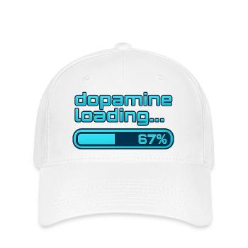 Dopamine Loading Neon Bar - Flexfit Cap - white - Front