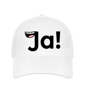 Positive Antwort JA - Flexfit Cap - Weiß - Vorne