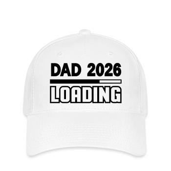 dad_2026_loading - Flexfit Cap - Weiß - Vorne