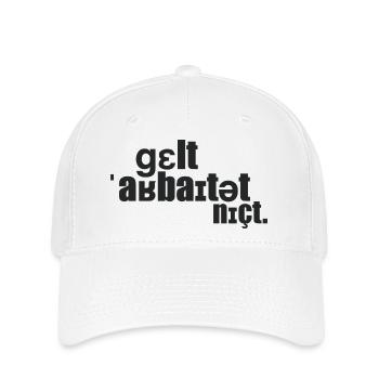 L’argent ne marche pas. - Casquette Flexfit - blanc - Devant