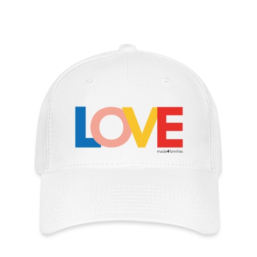 Love ... made4families (schwarzer Text) - Flexfit Cap