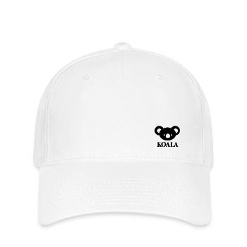 KOALA schwarz - Flexfit Cap - Weiß - Vorne