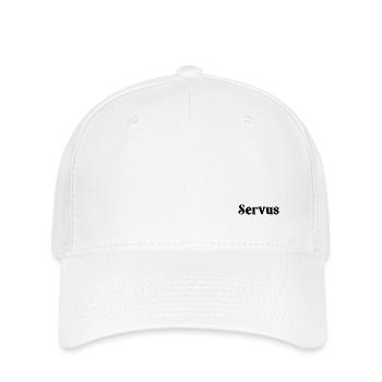 SERVUS schwarz - Flexfit Cap - Weiß - Vorne