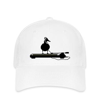 disco duck turntable - Flexfit Cap - Weiß - Vorne