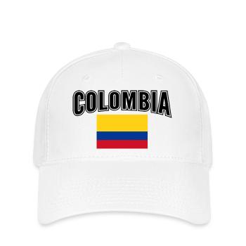 Kolumbien - Flexfit Cap - Weiß - Vorne