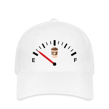 Gauge Auto Kaffee Humor Lustiger Kaffee Geschenk Kaffee - Flexfit Cap - Weiß - Vorne