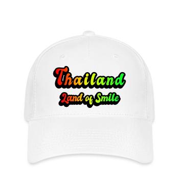 Thaïlande, le pays du sourire - Casquette Flexfit - blanc - Devant