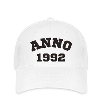 Anno 1992 Geburtstag Geburtsjahr - Flexfit Cap - Weiß - Vorne